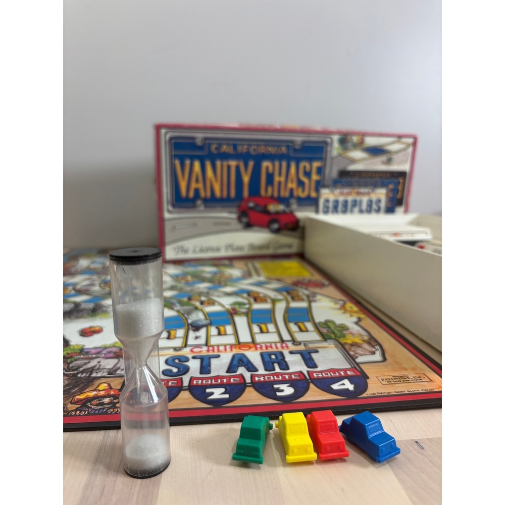 Vintage 1988 California Vanity Chase Board Game Complete Patomike Inc 438